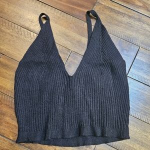Black, knit, stretchy tank size 3x